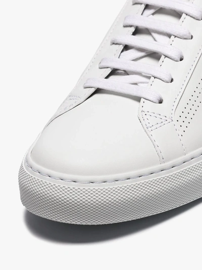 Shop Givenchy White Urban Street Leather Low Top Sneakers