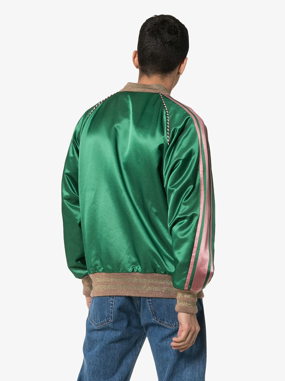 bomber jacket with panther face