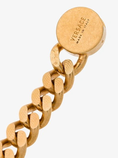 Shop Versace Gold Medusa Chain Bracelet