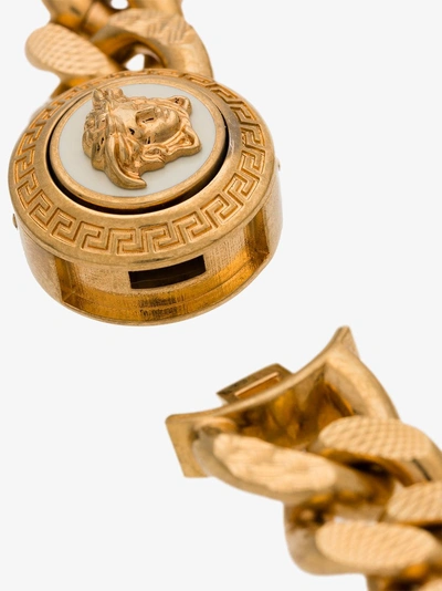 Shop Versace Gold Medusa Chain Bracelet