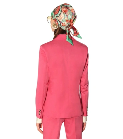 Shop Etro Printed Silk Twill Turban In Multicoloured