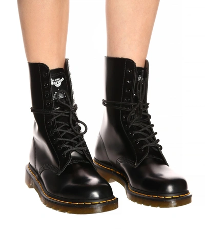Shop Marc Jacobs X Dr. Martens Leather Ankle Boots In Black