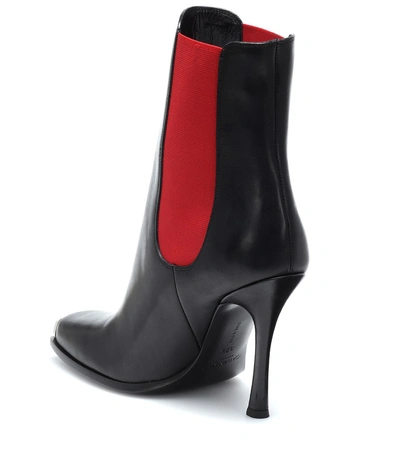 Shop Calvin Klein 205w39nyc Wilamiona Leather Ankle Boots In Black