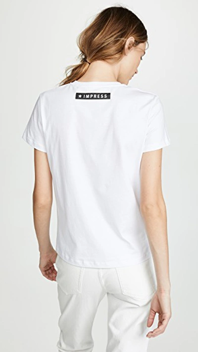 Shop Helmut Lang Worldwide Tee In Chalk White