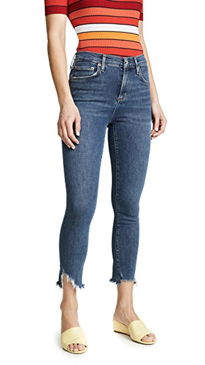 Shop Agolde Hi Rise Sophie Skinny Crop Jeans In Discretion