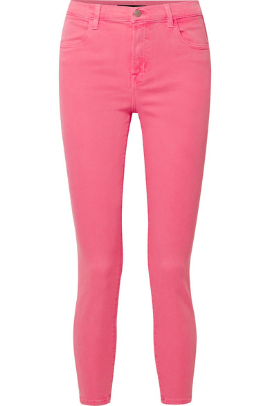 bright pink jeans