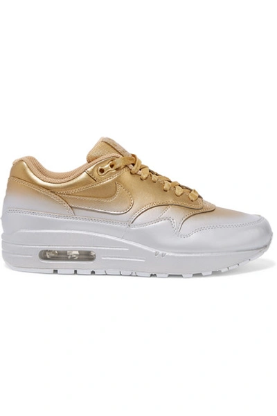 Nike Air Max 1 Lx Dégradé Metallic Leather Sneakers In Gold | ModeSens
