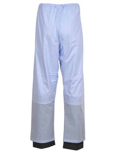 Shop Y/project Tailored Pajama Pants In Stripes Blue + Grey