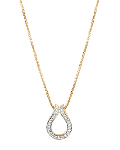 Shop John Hardy 18k Yellow Gold Classic Chain Pave Diamond Pendant Necklace, 18 In White/gold