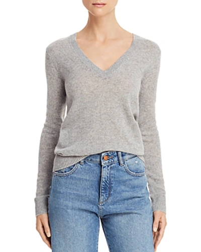 Shop Theory Featherweight Cashmere Sweater In Flint Gray