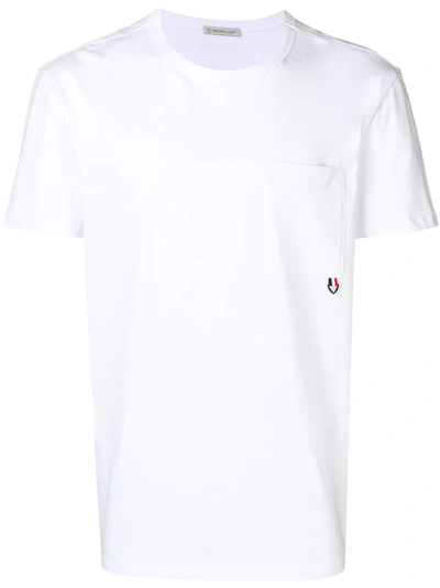 Shop Moncler Chest Pocket T-shirt - White