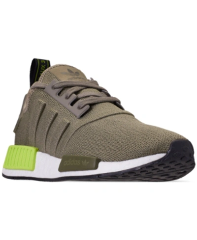 Shop Adidas Originals Adidas Men's Nmd R1 Casual Sneakers From Finish Line In Trace Cargo/trace Cargo/s