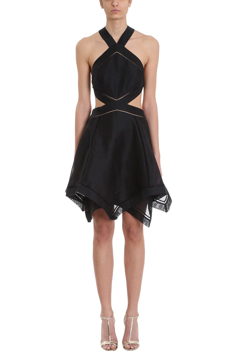 zimmermann corsage halter mini dress