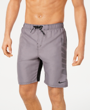 mens black nike swim trunks