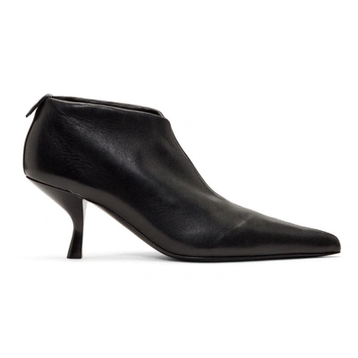 Shop The Row Black Bourgeoise Ankle Boots In Blk Black