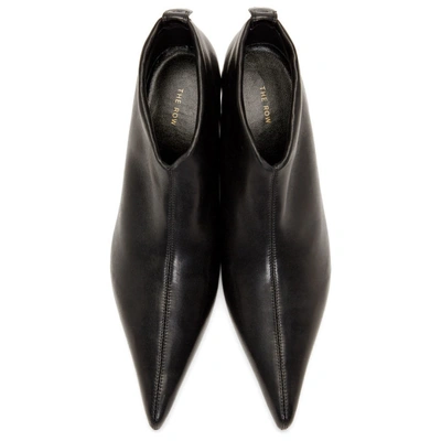 Shop The Row Black Bourgeoise Ankle Boots In Blk Black