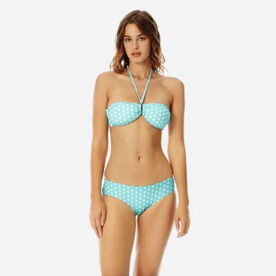 Shop Vilebrequin Women Swimwear - Women Covering Brief Bikini Bottom Ancre De Chine - Swimwear - Frisbee In Green