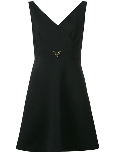 Shop Valentino V Hardware Dress - Black