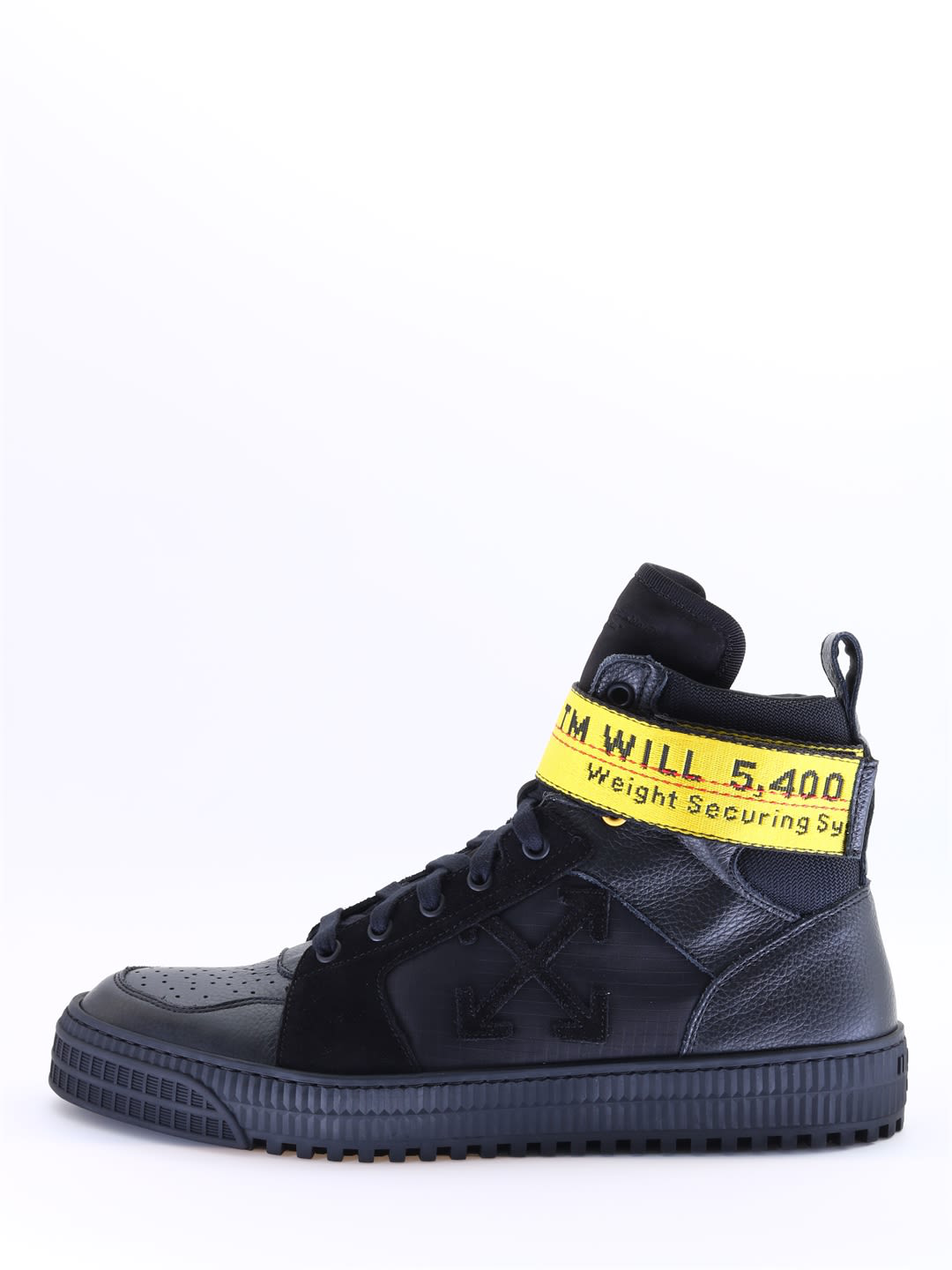 off white high top black