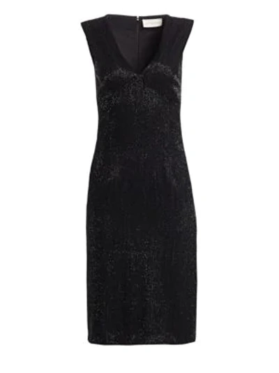 Shop Ahluwalia Olivia Beaded Dress In Jet