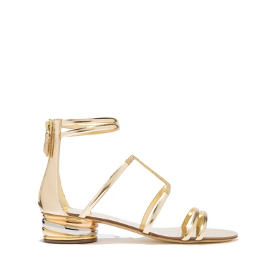 Shop Casadei Aurora Trio In Gold