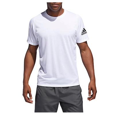 Shop Adidas Originals Adidas Men's Freelift Sport Ultimate Solid T-shirt In White