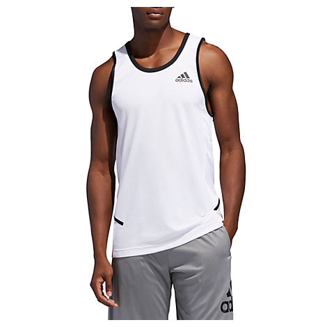 white adidas tank top mens