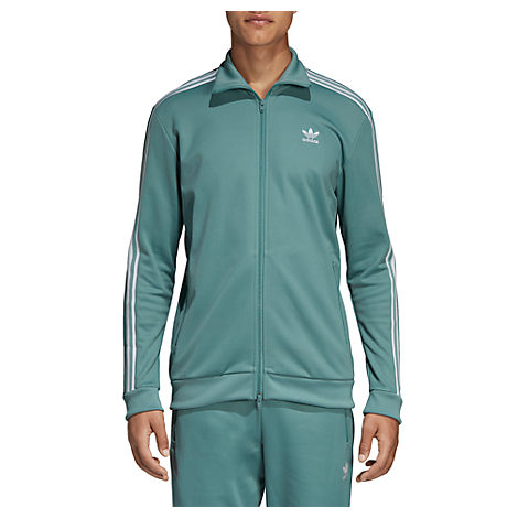 adidas beckenbauer track top green