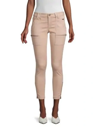 Shop Joie Park Zippered Skinny Pants In Pink Sky