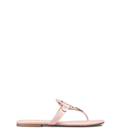 Shop Tory Burch Miller Sandal, Patent Leather In Sea Shell Pink