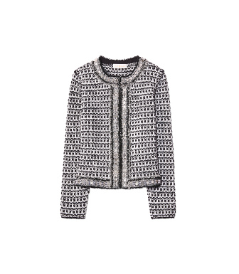 tory burch tweed cardigan