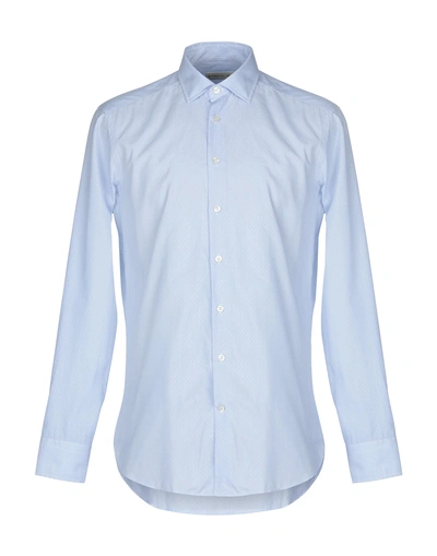 Shop Etro Patterned Shirt In Sky Blue