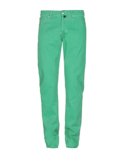 Shop Pt05 Denim Pants In Green