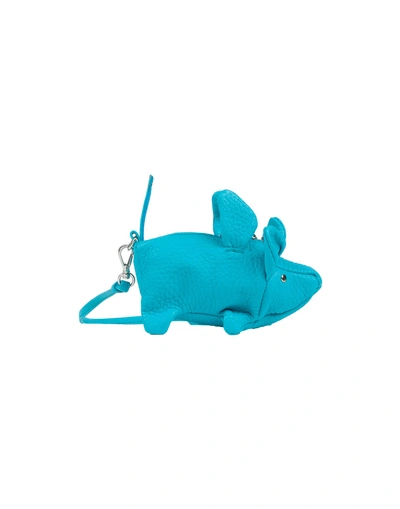 Shop Ermanno Scervino Key Ring In Turquoise