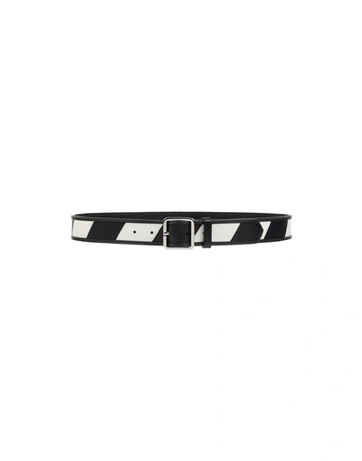 Shop Calvin Klein 205w39nyc Leather Belt In Black