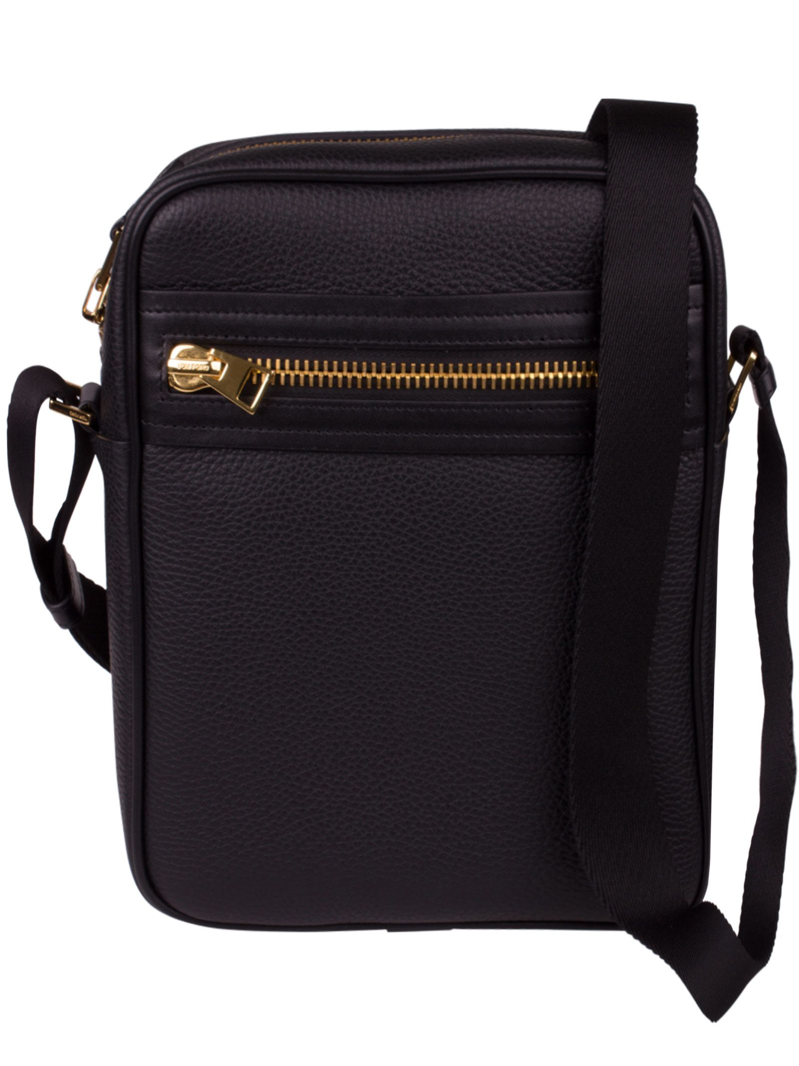 black small messenger bag