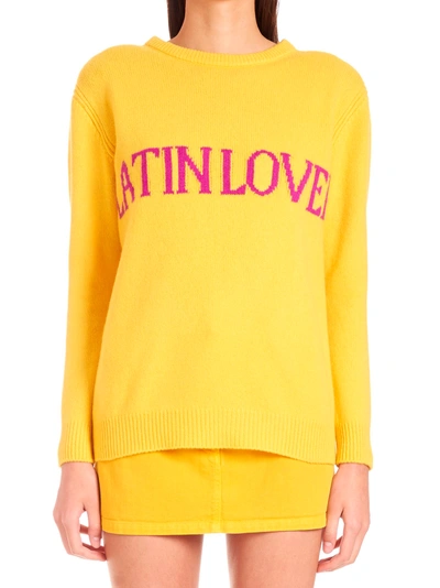 Shop Alberta Ferretti Latin Lover Sweater In Giallo 