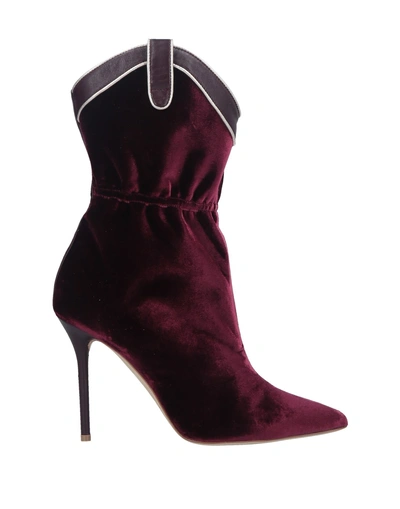Shop Malone Souliers Ankle Boot In Maroon