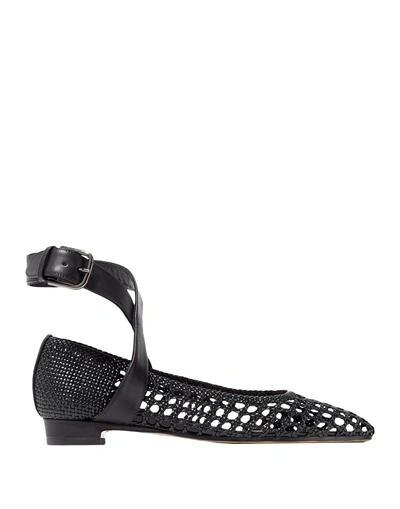 Shop Paul Andrew Ballet Flats In Black