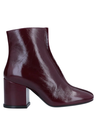 Shop Kenzo Ankle Boot In Maroon