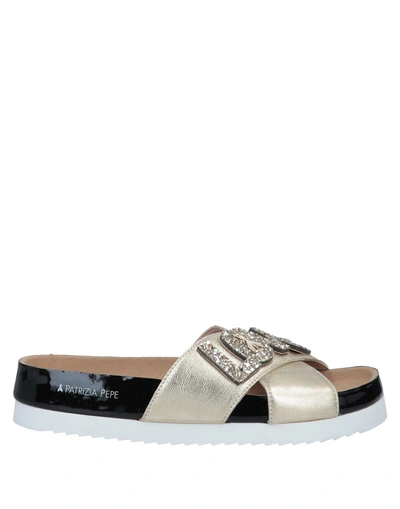 Shop Patrizia Pepe Sandals In Platinum