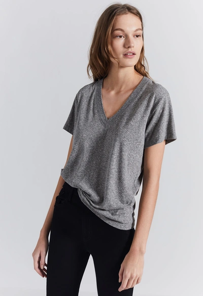 Shop Current Elliott The Perfect V Tee In Heather Grey - 0 Years Worn