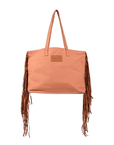 Shop Fisico Handbags In Camel