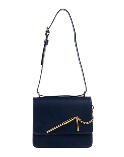 Shop Sophie Hulme Handbags In Dark Blue
