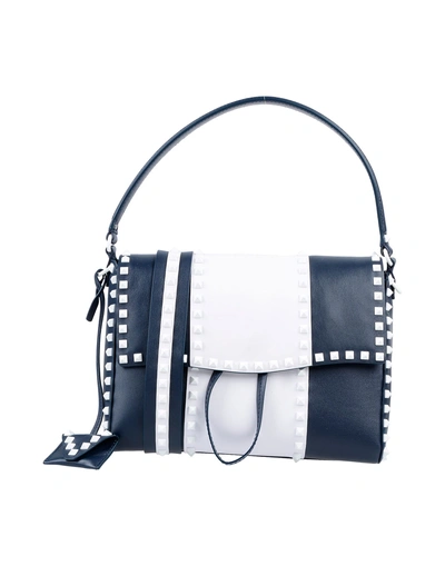 Shop Valentino Handbags In Dark Blue