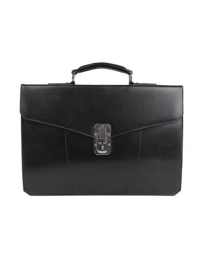 Shop Santoni Handbags In Black