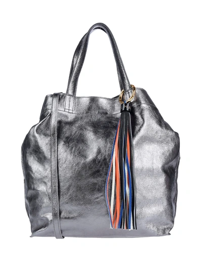 Shop Almala Handbag In Lead