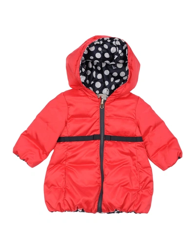 Shop Armani Junior Down Jacket In Fuchsia