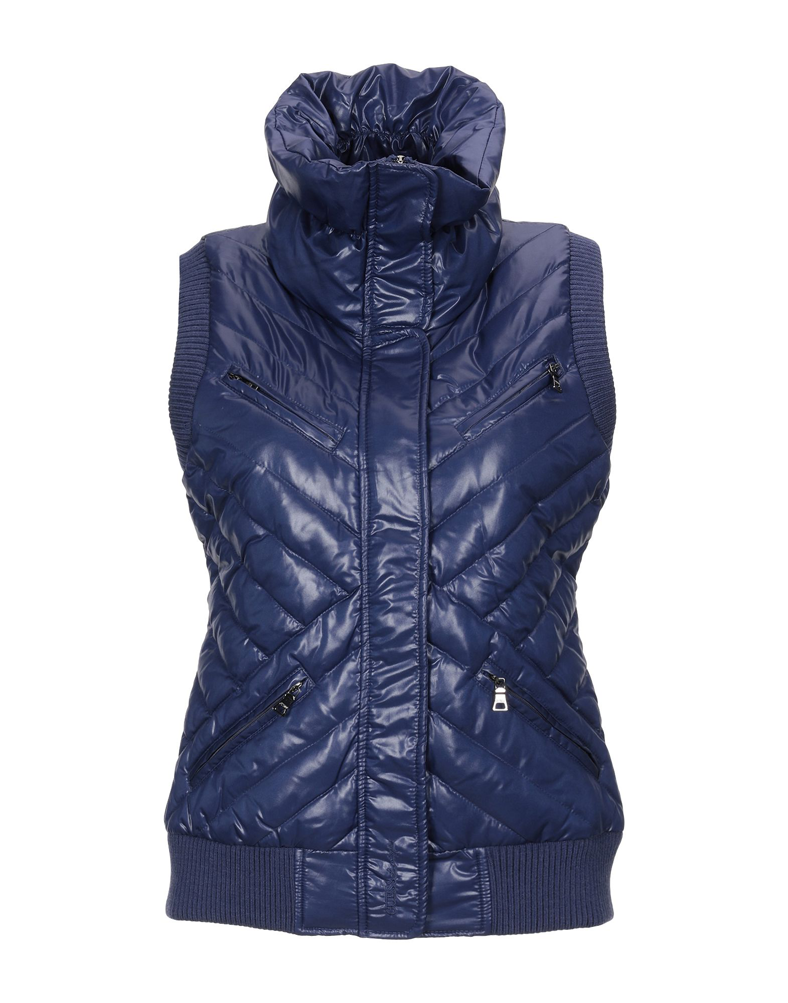 Guess Down Jacket In Blue | ModeSens