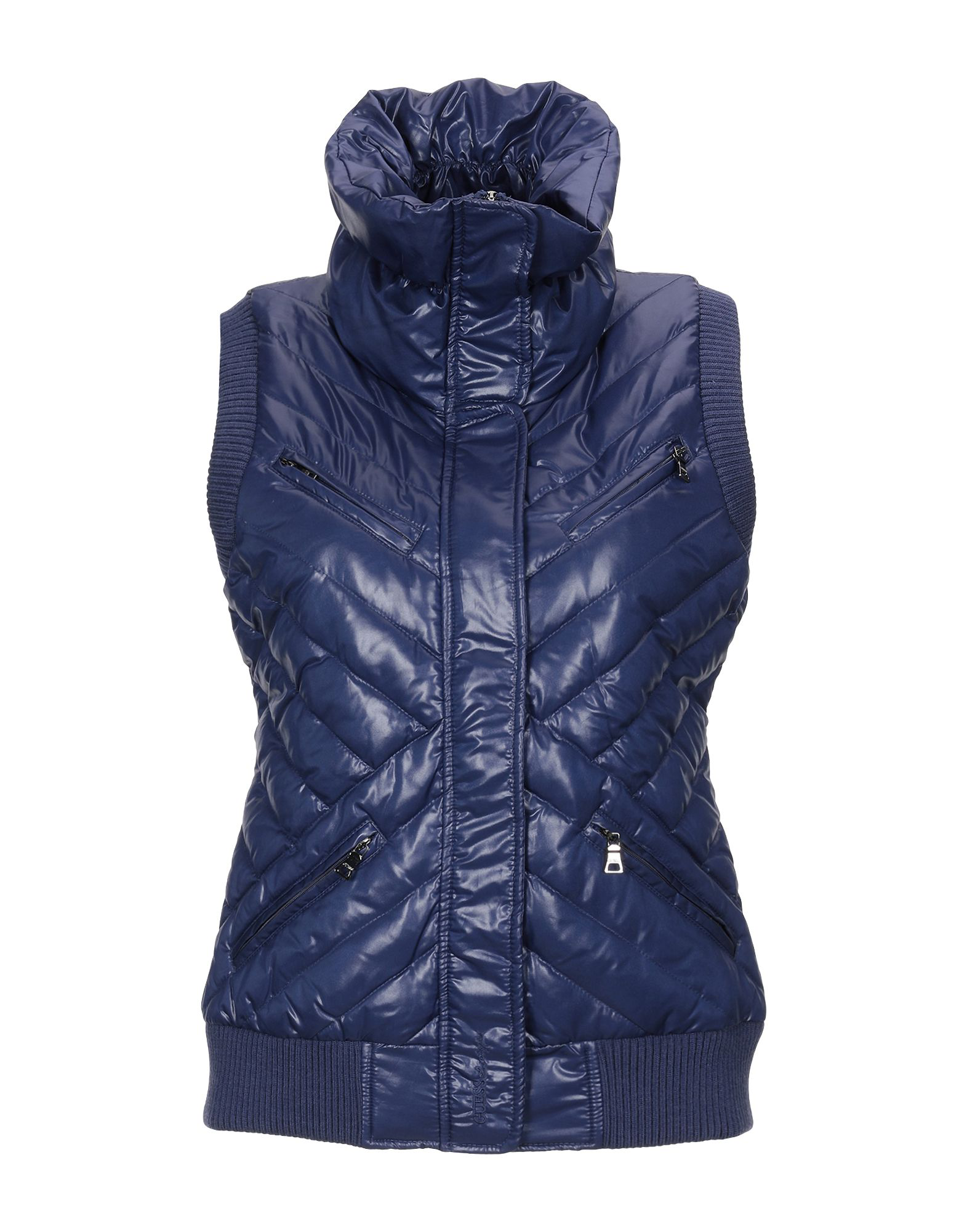 Guess Down Jacket In Blue ModeSens
